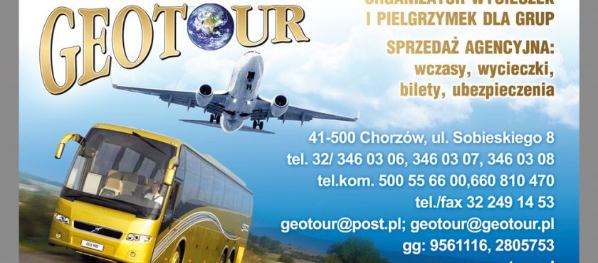 Geotour – Najtańsze bilety autokarowe – tel 32 3460306